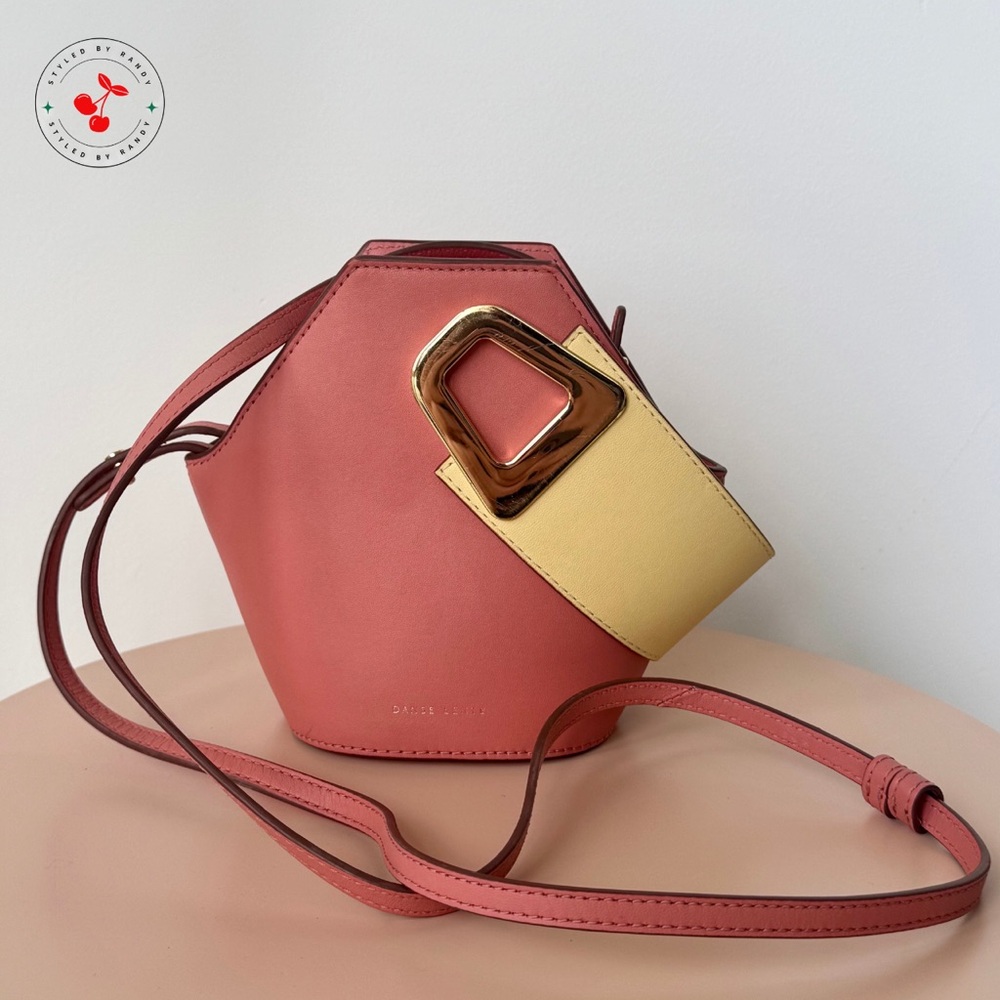 Danse Lente Johnny Mini Bucket Bag in Pink and Yellow